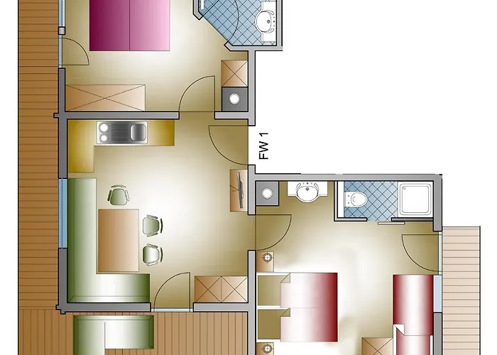 Gaestehaus Vier Jahreszeiten 公寓 迈尔霍芬