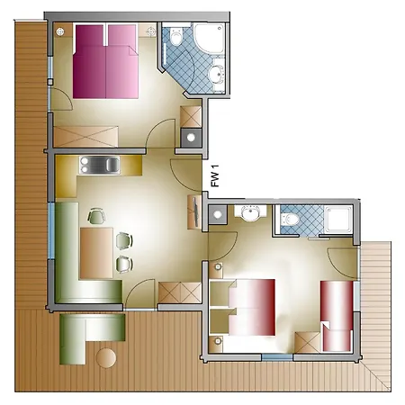 Gaestehaus Vier Jahreszeiten Daire Mayrhofen